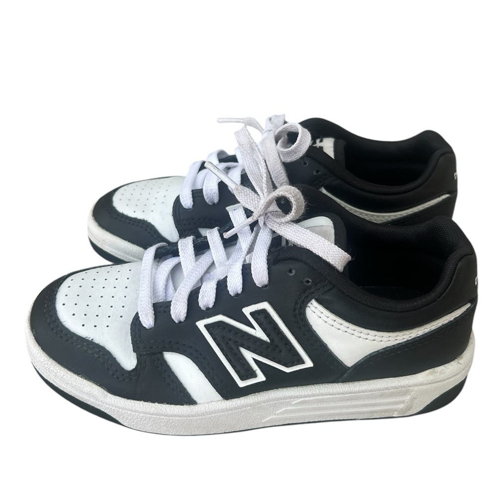 New Balance 480 black and white lace up tennis shoes Sneakers boys size 12 - Picture 7 of 12